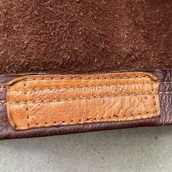 Vintage East West Musical Instruments Leather Jacket 60s 70s Rocker XS Brown - Picture 16 of 16